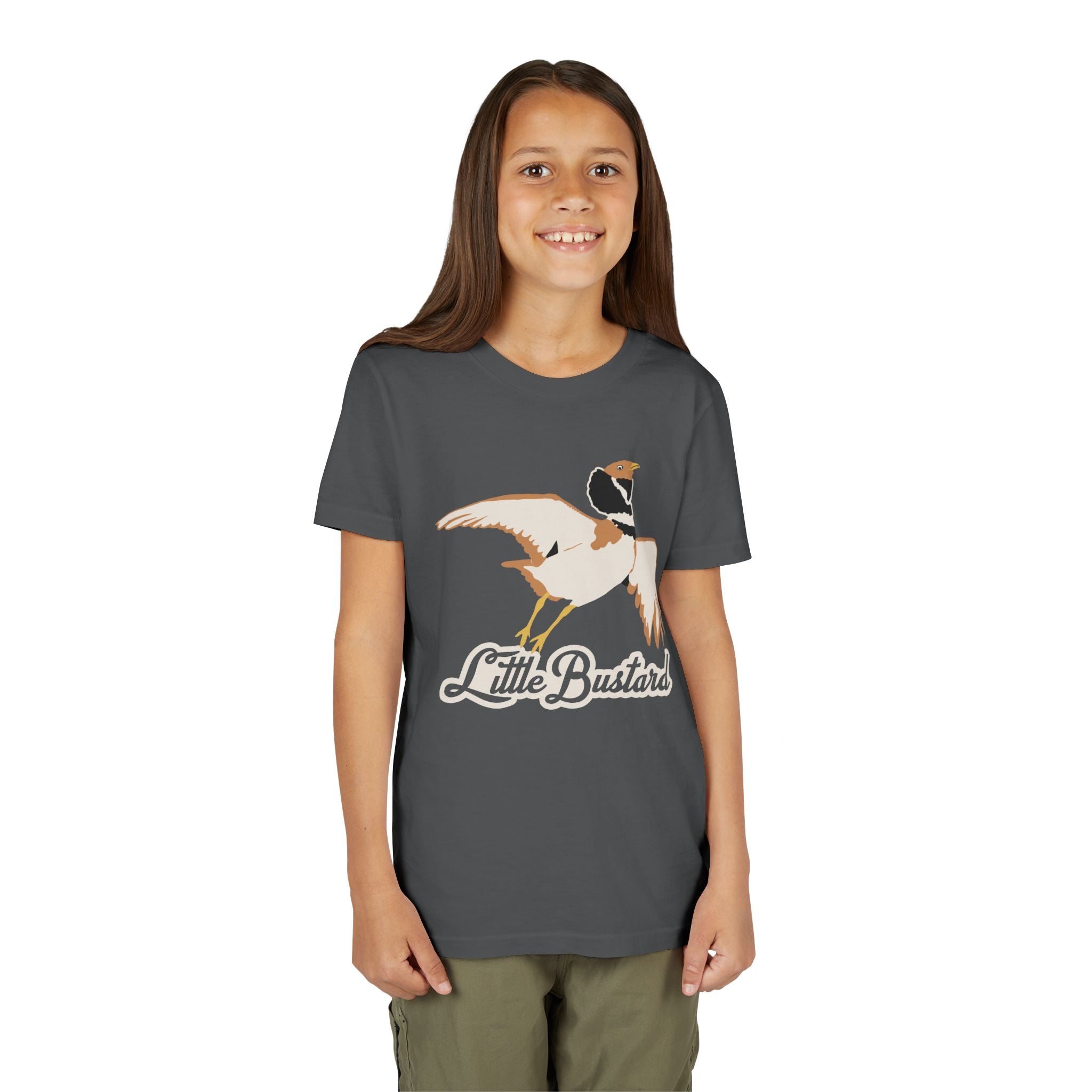 "Little Bustard" Graphic Print Youth Tee