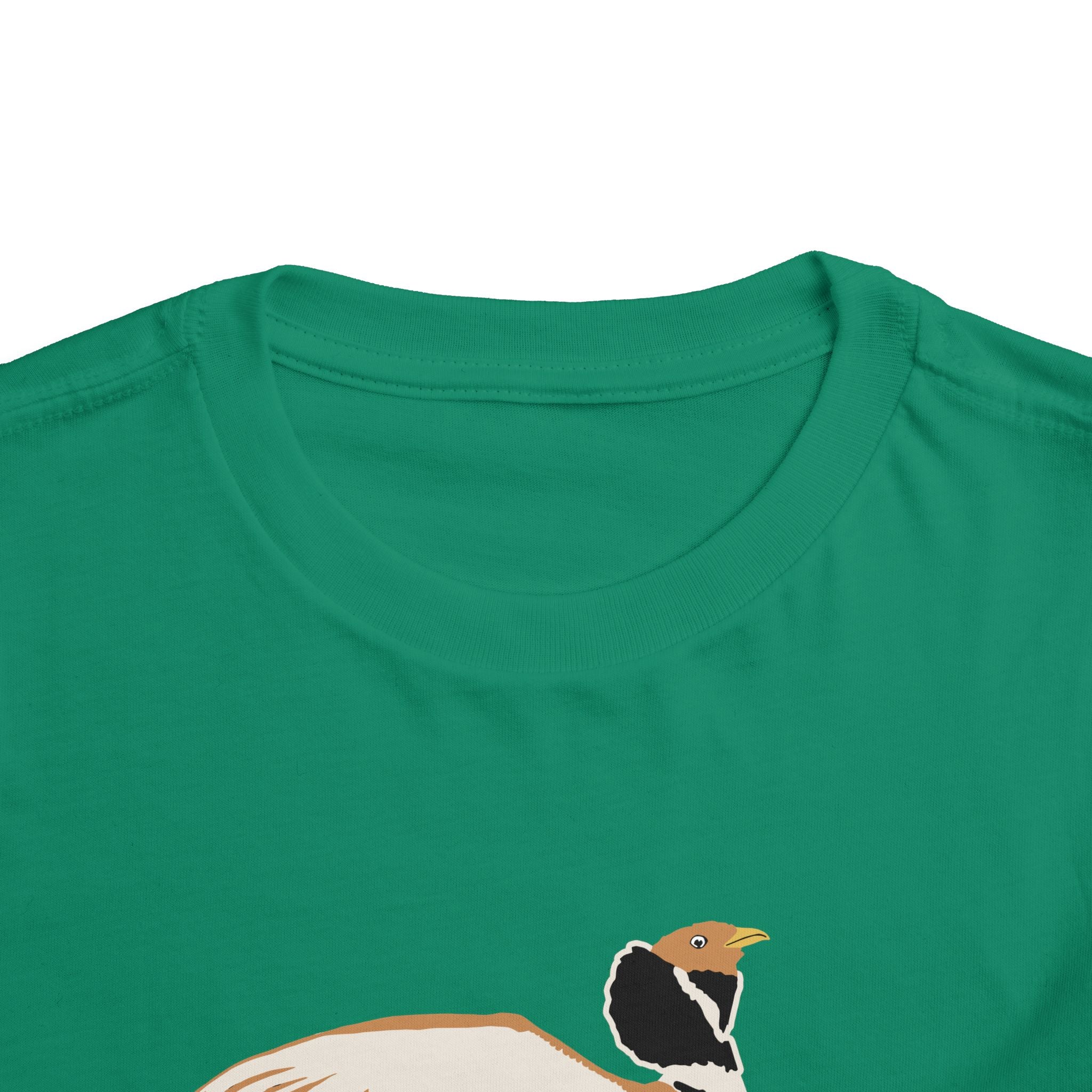 "Little Bustard" Bird Graphic Toddler Tee Shirt