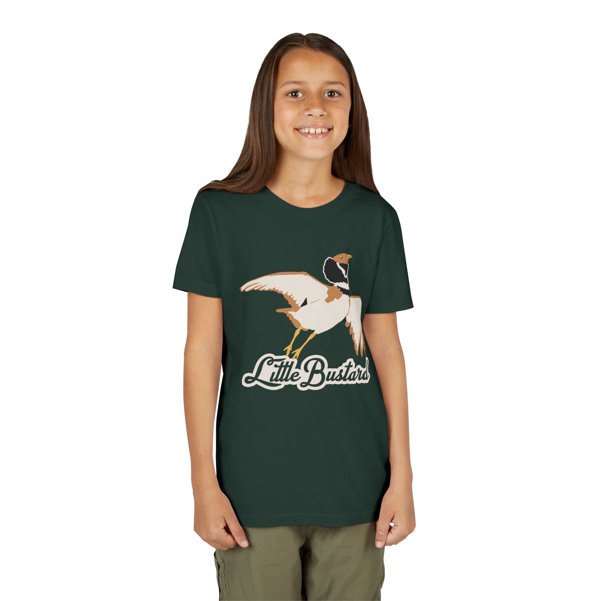"Little Bustard" Graphic Print Youth Tee