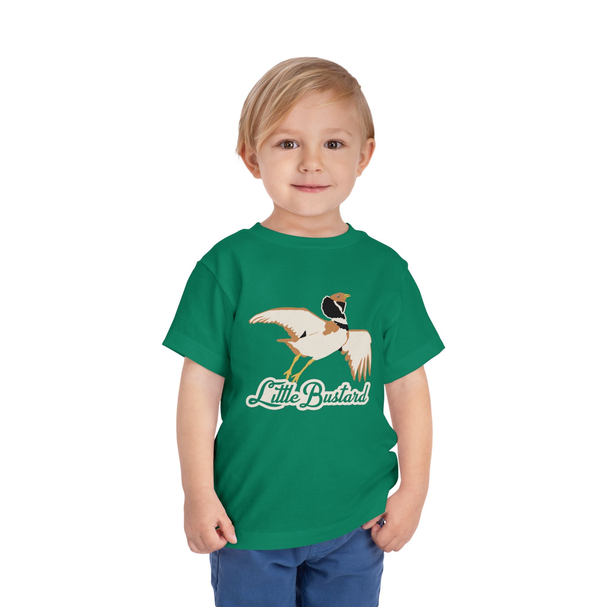 "Little Bustard" Bird Graphic Toddler Tee Shirt