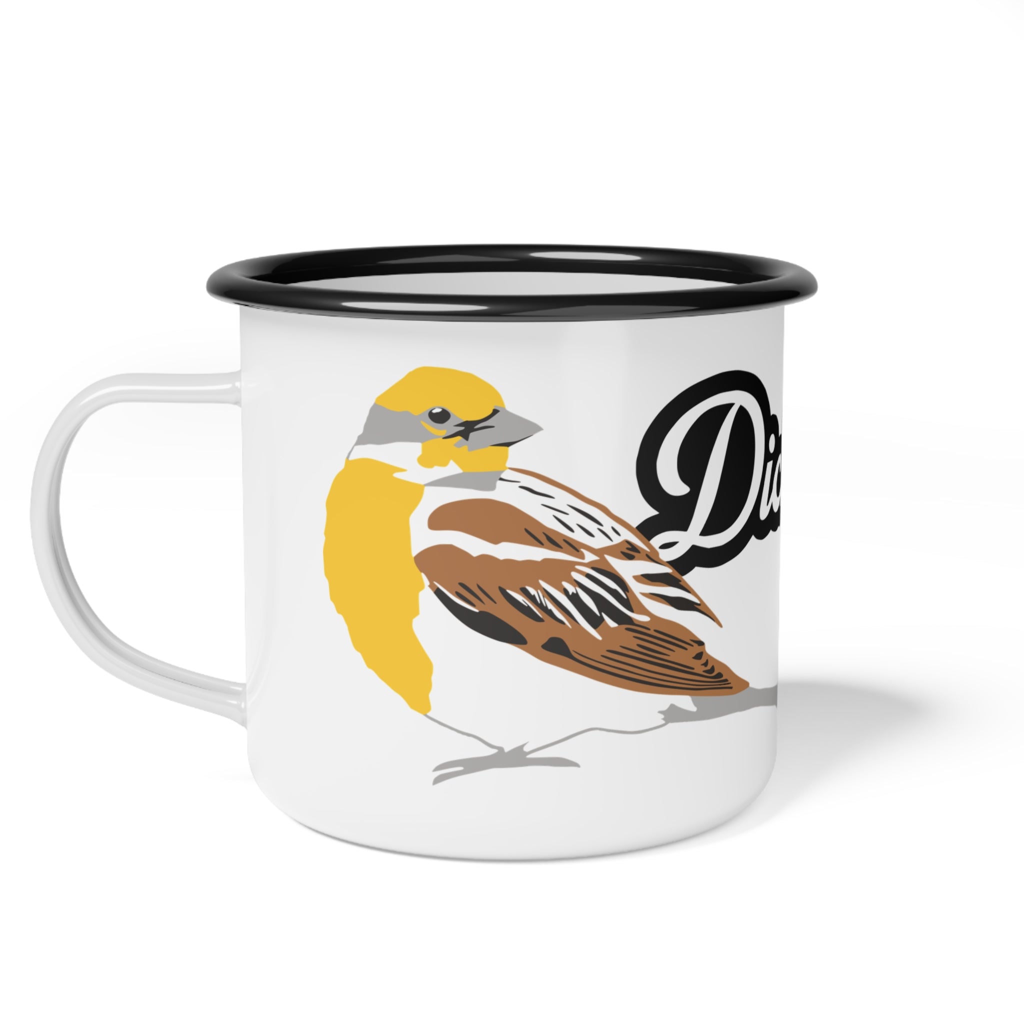 Enamel Camp Cup - Dickcissel Bird Illustration Camper Mug