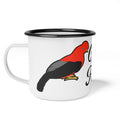 "Cock of the Rock" Bird Graphic Camping Mug - Enamel Camp Cup