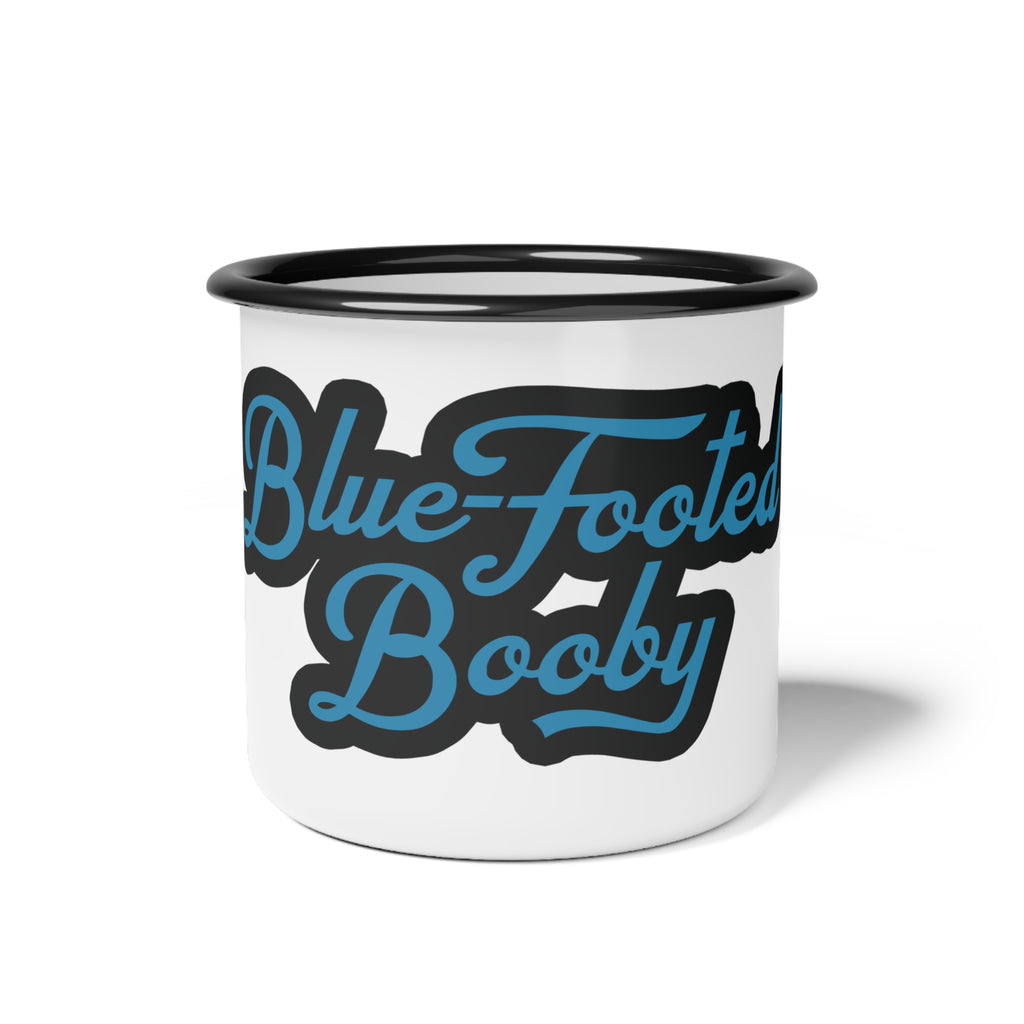 Blue-Footed Booby Funny Bird Gift Mug - Enamel Camp Cup