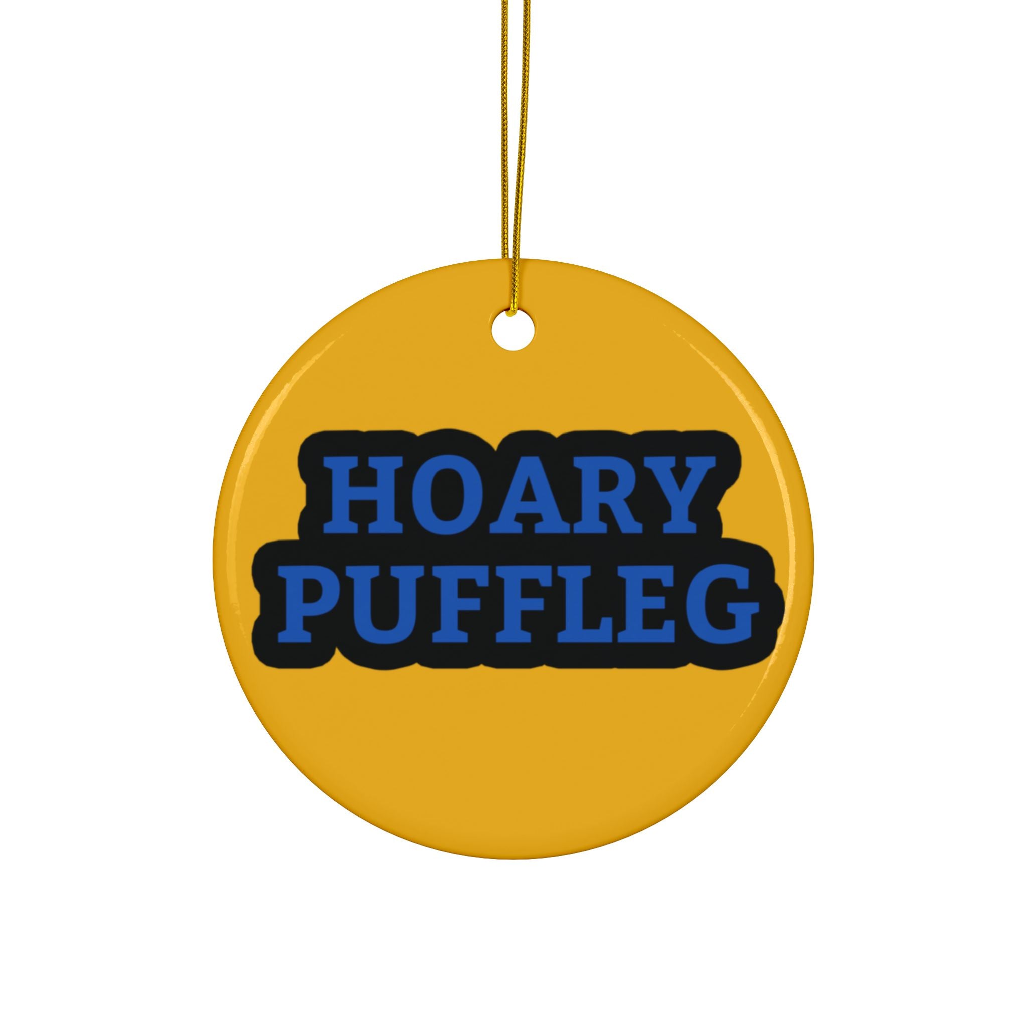 Hummingbird Ceramic Ornament — Double-Sided "Hoary Puffleg" Holiday Decoration